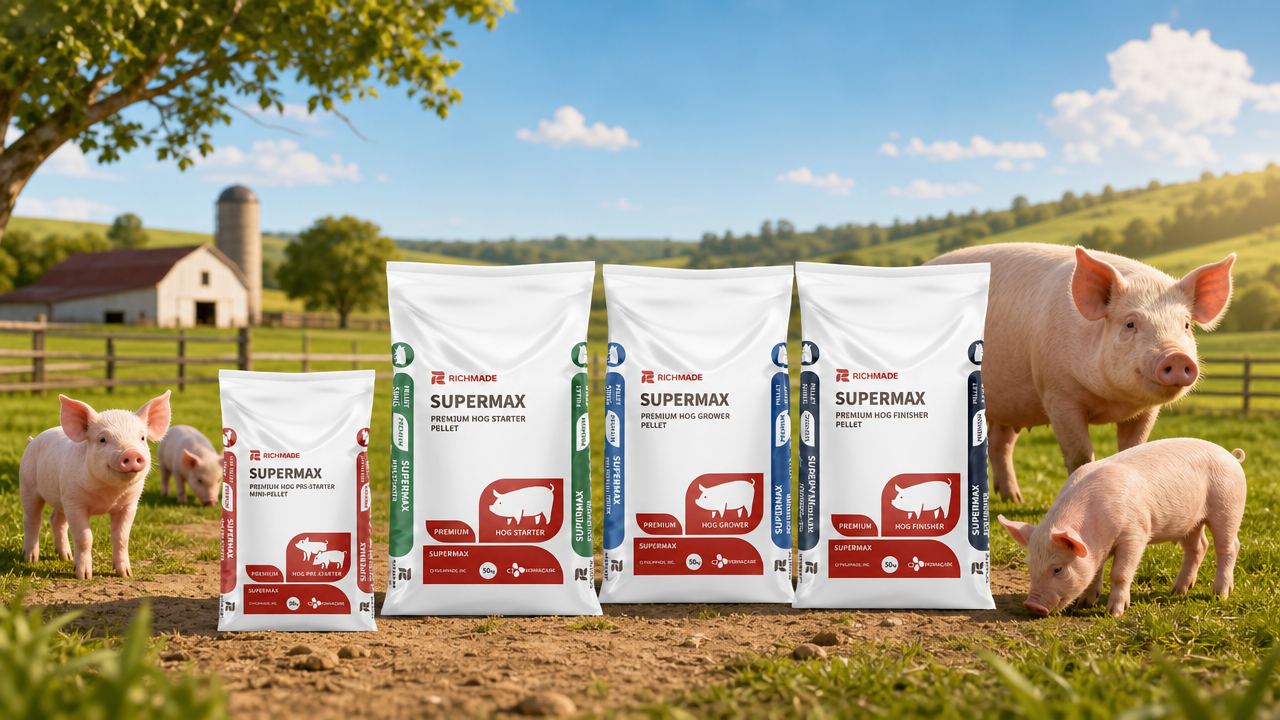 Richmade Supermax — Premium Hog Pre-Starter, Starter, Grower, Finisher